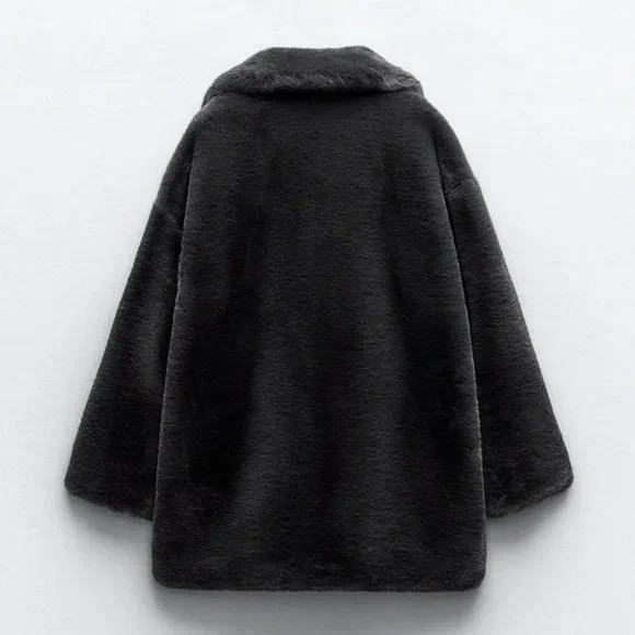 ZARA FAUX FUR COAT